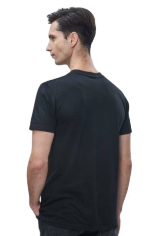 LUSTRO Monogram Cotton T-Shirt (Black)